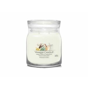 Yankee Candle Aromatická svíčka Signature sklo střední Sweet Vanilla Horchata 368 g obraz