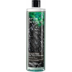 Avon Sprchový gel s aktivním uhlím a vůní bergamotu (Body, Hair and Face Wash) 500 ml obraz