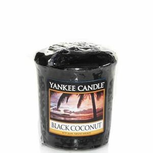 Yankee Candle Aromatická votivní svíčka Black Coconut 49 g obraz