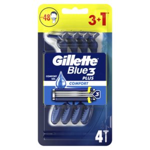 Gillette Jednorázová holítka Blue3 Plus Comfort 3+1 ks obraz