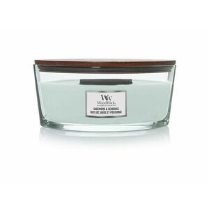 WoodWick Vonná svíčka loď Sagewood & Seagrass Elipsa 453, 6 g obraz