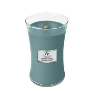 WoodWick Vonná svíčka váza Evergreen Cashmere 609, 5 g obraz