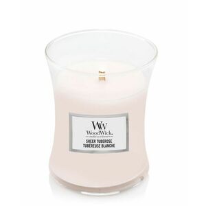 WoodWick Vonná svíčka váza Sheer Tuberose 275 g obraz