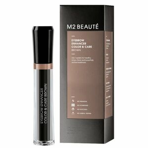 M2 Beauté Gel na obočí 4 v 1 (Eyebrow Enhancer Color & Care) 6 ml Brown obraz