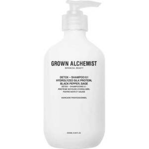 Grown Alchemist Detoxikační šampon Hydrolyzed Silk Protein, Lycopene, Sage (Detox Shampoo) 500 ml obraz