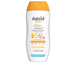 Astrid Dětské mléko na obličej a tělo na opalování SPF 50 Sun 200 ml obraz