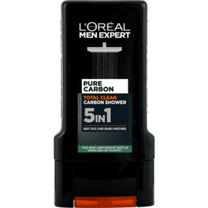 L´Oréal Paris Sprchový gel Men Expert Pure Carbon (Total Clean Carbon Shower) 300 ml obraz