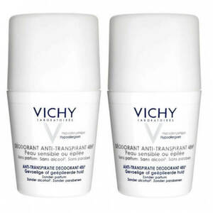 Vichy Sada kuličkových deodorantů pro citlivou a podrážděnou pokožku 2 x 50 ml obraz