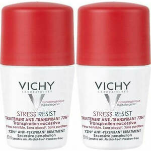 Vichy Sada kuličkových antiperspirantů proti nadměrnému pocení (Stress Resist 72H) 2 x 50 ml obraz