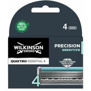 Wilkinson Sword Náhradní hlavice Quattro Essential Precision Sensitive 4 ks obraz