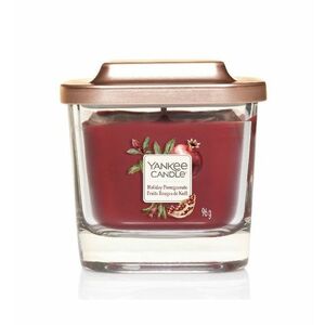 Yankee Candle Aromatická svíčka malá hranatá Holiday Pomegranate 96 g obraz