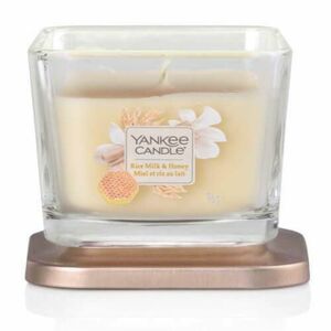 Yankee Candle Aromatická svíčka malá hranatá Rice Milk & Honey 96 g obraz