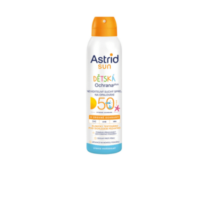 Astrid Dětský neviditelný suchý sprej na opalování SPF 50 Sun 150 ml obraz