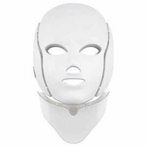 Palsar 7 Ošetřující LED maska na obličej a krk bílá (LED Mask + Neck 7 Colors White) obraz