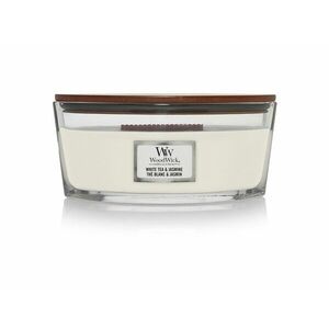 WoodWick Vonná svíčka loď White Tea & Jasmine 453, 6 g obraz