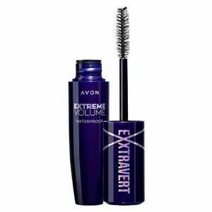 AVON Voděodolná Řasenka Exxtravert Extra Volume BLACKEST BLACK obraz