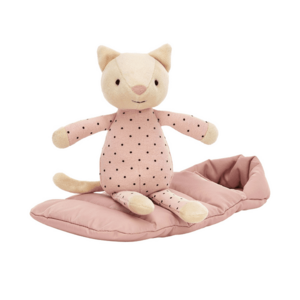 Jellycat Kočka ve spacáku 23 cm obraz