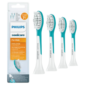 Philips Sonicare for Kids Standard HX6044/33 Standardní velikost hlavice sonického kartáčku pro děti od 7 let, 4 ks + dárek zdarma obraz