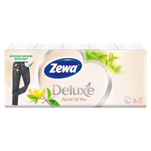 Zewa Deluxe Spirit of Tea papierové hygienické vreckovky 10 x 10 ks obraz