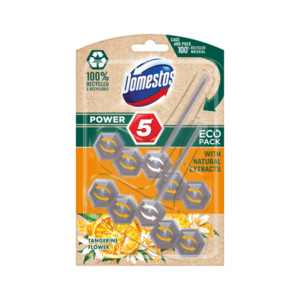 Domestos Power5 Eco Tangerine FLower tuhý WC Blok 2x55g obraz