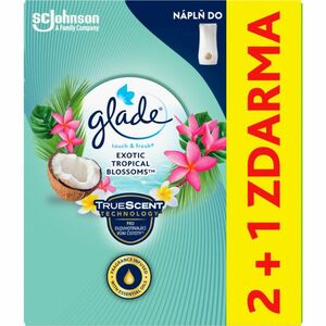 Glade Touch & Fresh Exotic Tropical Blossoms aerosólový osviežovač vzduchu náplň 3kx10mls obraz