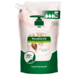 Palmolive Natural Milk & Almond tekuté mydlo náplň 500 ml obraz