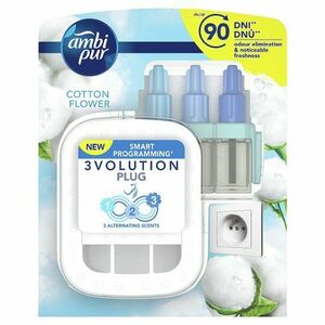 Ambi Pur Osviežovač-Cotton Flower 3VOLUTION strojček + náplň-20ml obraz