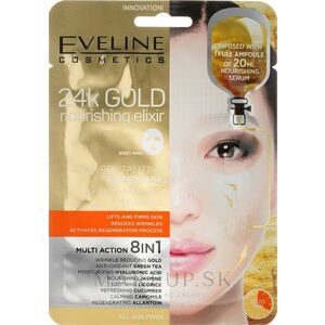 Eveline Cosmetics EVELINE látková maska Gold elixir 8in1 1ks obraz