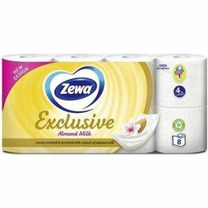 Zewa Deluxe Almond milk toaletný papier 4 vrst. 8ks obraz