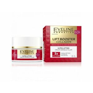 Eveline Cosmetics EVELINE LIFT BOOSTER COLLAGEN - AKTÍVNE OBNOVUJÚCI KRÉM NA VYPLNENIE VRÁSOK 60+ 50ml obraz