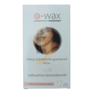 e-WAX Studený vosk na tvár 12ks + 1x utierka obraz