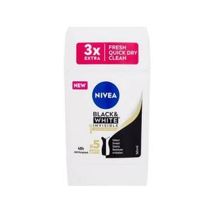 Nivea Deodorant Stick - Black & White Invisible Silky Smooth - 50 ml obraz