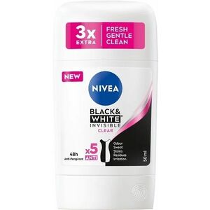 NIVEA Black & White Clear 48h Stick 50 ml obraz