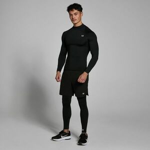 MP Pánské Training High Neck Baselayer Triko s Dlouhým Rukávem – Černé - S obraz