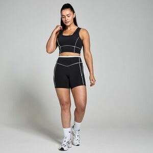 MP Dámská Tempo Contrast Texture Sportovní Podprsenka – Černá - XXL obraz