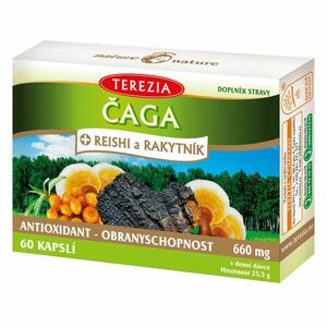 Terezia Company Čaga + reishi a rakytník 60 kapslí obraz