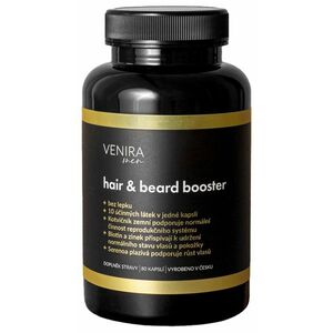 Venira Hair & beard booster pro muže 40 denní kůra 80 kapslí obraz