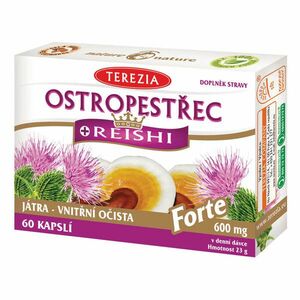 Terezia Company Ostropestřec + reishi forte 60 kapslí obraz