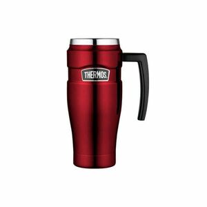 Thermos Style Vodotěsný termohrnek s madlem - červená 470 ml obraz