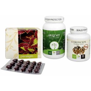 Doporučená kombinace produktů Na Imunitu - Cordyceps Premium + Regevit + Peralgin obraz