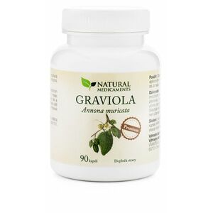 Natural Medicaments Graviola anona (Annona muricata) 90 kapslí obraz