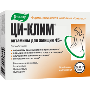 CI-KLIM® BIO doplněk stravy (menopauza v rovnováze) - 60 tablet - Evalar obraz