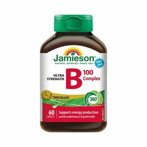 Jamieson B-komplex s postupným uvolňováním 100 mg 60 tablet obraz