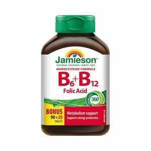 Jamieson Vitamíny B6, B12 a kyselina listová 110 tablet obraz