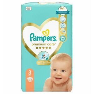 Pampers Premium Care vel. 3 5-9 kg dětské pleny 60 ks obraz