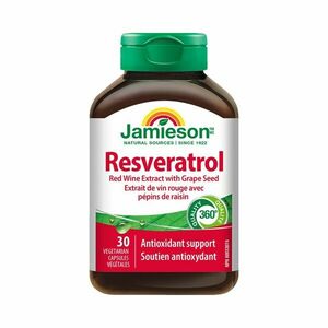 Jamieson Resveratrol 50 mg extrakt z červeného vína 30 kapslí obraz