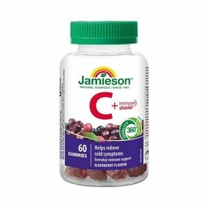 Jamieson Vitamin C + Immune Shield Gummies 60 gumových pastilek obraz