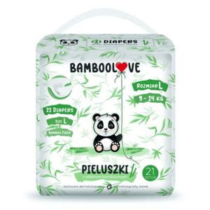 Bamboolove Pleny jednorázové Bambus vel. L 9-14 kg 21 ks obraz