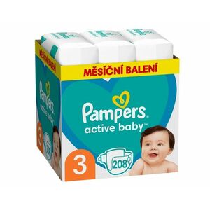 Pampers Midi vel. 3 dětské pleny 208 ks obraz