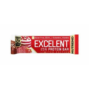 Nutrend Excelent Protein Bar jahodový dort v mléčné čokoládě 85 g obraz